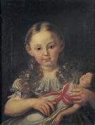 unknow artist, Girl with a doll,